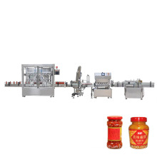 High accuracy automatic tomato sauce bottle filling capping labeling machine